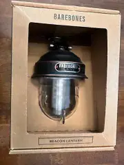 Barebones Living Beacon Hanging Lantern Slate Rechargeable Battery LIV-295 Black