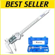 Multi-Functional 8 Inch Digital Caliper - Stainless Steel, LCD, IP54 Rating