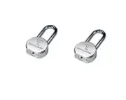 Mul-T-Lock 206SP-TSR50 Padlocks, Keyed Alike (2-Pack)