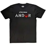 Star Wars Andor Logo T-Shirt Black New