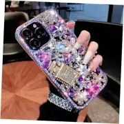 Compatible with Bling Glitter Case Luxury Cute Sparkle iPhone 14 Plus Purple