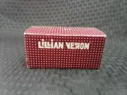 Set 4 Lillian Vernon CLEAR LUCITE Napkin Rings Holders Bud Vases Mid Century Mod