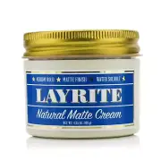 Layrite Natural Matte Cream (Medium Hold, Matte Finish, Water Soluble) 120g/...