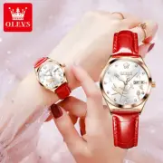 OLEVS Watch Date Week Dragonfly Design Waterproof Women Mechanical Wristwatches