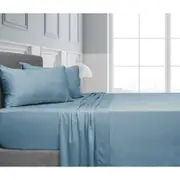 Algodon Bamboo Size Queen Bed Sheet Set Home Bedding Denim