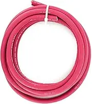 1/0 Gauge USA Made Premium Flexible Copper Welding Cable 600 Volt 50 Feet Red