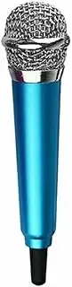 Mini Microphone Portable Vocal Instrument Mic for Mobile Phone Laptop Notebook (Blue)