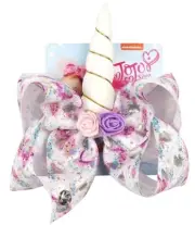 Jojo 8" Unicorn Bow with Faux Leather Horn, New