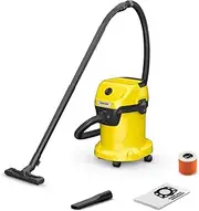 [Kärcher] Wet & Dry Vacuum Cleaner WD 3, Blower Function, Power: 1000w, Plastic Container: 17L, Suction Hose: 2m, incl. Cartridge Filter, Floor and Crevice Nozzle