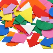 Foam Stickers,8Pack 488Pcs EVA Self Adhesive Foam Shape Stickers,Geometry Style