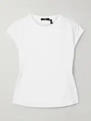 [Theory] Theory - Cotton-jersey T-shirt - White - small small White