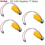 4pcs TT Gearbox Motor DC 3-6V 200RPM 1:48 Wire 2pin for Arduino Smart Car Robot