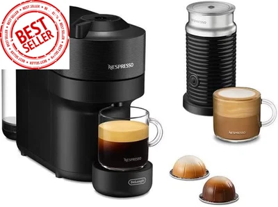 Nespresso Vertuo Pop & Aeroccino 3 ENV90.BAE, Coffee Machine, Milk Frother, Blac