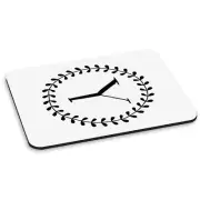 Letter Y Floral Wreath Alphabet PC Computer Mouse Mat Pad - Flowers