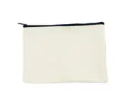 Large Blank Canvas Pen Pencil Case Stationery Pouch Coin Bag Cosmetic Bags