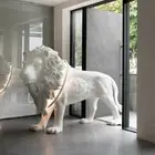 SALE - HAOSHI Real Size Sculpture Lion Floor Lamp | Art Decor Luxury Lighting