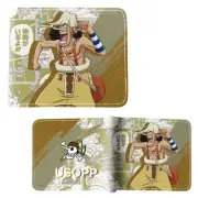 New Usopp Style A ONE PIECE BiFold Wallet Wan Pisu Credit Card Billfold