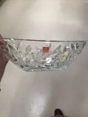 NEW RCR Home & Table Laurus Crystal Oval Bowl Centerpiece Made in Italy