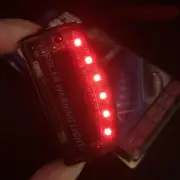 6 LED Car Alarm Warning Light Fake Dummy Solar Power Simulated Security Anti-...