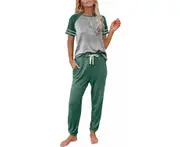 Lounge Sets For Women Two Piece Outfits Loungewear Short Sleeve Crewneck