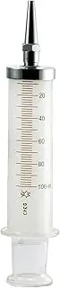 Toomey Evacuating/irrigation Glass Syringes (Metal Base Tip), 100 ML (Pack Of 1)