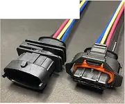 Dj7026a-3.5 Automobile Sensor Connector 2p3p4p5p6p Injection Nozzle Harness Male Female Butt Joint Wire Length 15cm (Color : 4p Strip line, Size : 1sets)