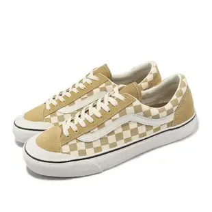 Vans 休閒鞋 Style 36 SF 男鞋 女鞋 金 白 棋盤格紋 低筒 滑板鞋 經典 VN0A3ZCJB9I