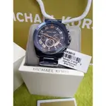 MICHAEL KORS 藍色錶面盤 鋼錶帶 羅馬 石英 三眼 男士手錶MK8610