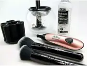 StylPro Makeup Brush Cleaner and Dryer With Vegan Cleanser Liquid 5 fl oz.