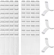 36 Set Picture Hanger, White, Hook and Loop Fastener, No Nails, Self-Adhesive, Smooth Surfaces