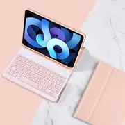 Keyboard Case for IPad 11th Generation (A16) 11 Inch 2025,with Pen Slot, Smart Bluetooth Removable Keyboard Case, Supports Multi-Viewing Angle Bracket (Pink)