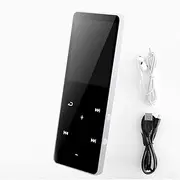 16GB MP3 Player with Bluetooth, Mp3 Player for Sports, Kids Mini Portable Music Player with FM Radio, Recording, Earphones Included (White)