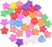 LALADEFIEE 80Pcs Colorful Star and Heart Ocean Balls for Pool Parties Ball Pits and Play Areas Lightweight Pe Material for Indoor and Outdoor Fun