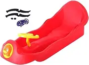 Generic Snow Sled, Grass Sled, Snow Sled, Ski Sled for Boys Girls Kids Gift, Red