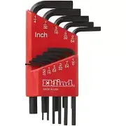 EKLIND 10111 Hex-L Key allen wrench - 11pc set SAE Inch Sizes .050-1/4 Short