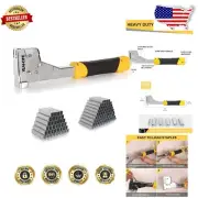 Professional Hammer Tacker with Non-Slip Grip and Anti-Jam Design - 6000 Staples