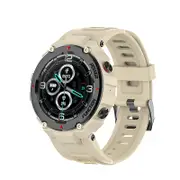 Catzon F26 Military Smart Watch with Bluetooth Calling Music Player Heart Rate Sleep Monitor-Khaki