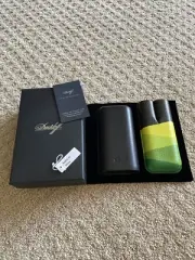 Davidoff Escurio Black Leather 2 Cigar Case