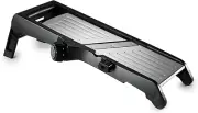Deluxe Mandoline Slicer/Grater, Black, 12-In.