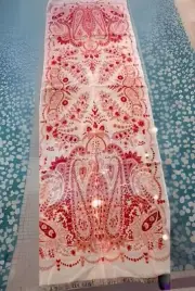 $395 New In Bag EXQUISITE ETRO crepe sheer silk SCARF,,45x140cm 55"x17",Calcutta