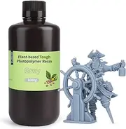 ELEGOO ABS-Like Plant-Based 3D Printer Resin with Low Odor and High Precision, 405nm UV Photopolymer 3D Resin, and Quick Curing for Resin 3D Printer - Grey 1000g