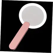 CRILSTYLEO Mini Makeup Mirror Led Light Portable Cosmetic Mirror for Female Round Handheld Mirror for Travel