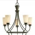 Progress Lighting P4006-77 Cantata 5 Light 23" Forged Bronze Chandelier