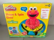 NEW 2010 Sesame Street Play-Doh Shape And Spin Elmo Talking Children Learning