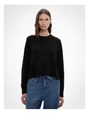 [Witchery] Crew Neck Knit Jumper in Black