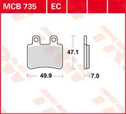 TRW Lucas Brake pad MCB735