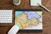 Louisiana Map Mouse Pad for Computer Office Gaming Desk Non-Slip