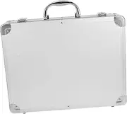HOMSFOU Craft Tool Box Portable Aluminum Alloy Storage Box Metal Handle Large Capacity for Tools Hardware Jewelry Sturdy and Easy to Use