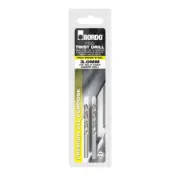 Bordo 3.0mm Bright HSS Jobber Drill Bit - 2Pk Clam