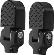 GANAZONO 1Pair Foldable Aluminum Alloy Rear Seat Pedals for Bike Footrest Durable Easy to Assemble Bicycle Accessories for Comfortable Foot Support